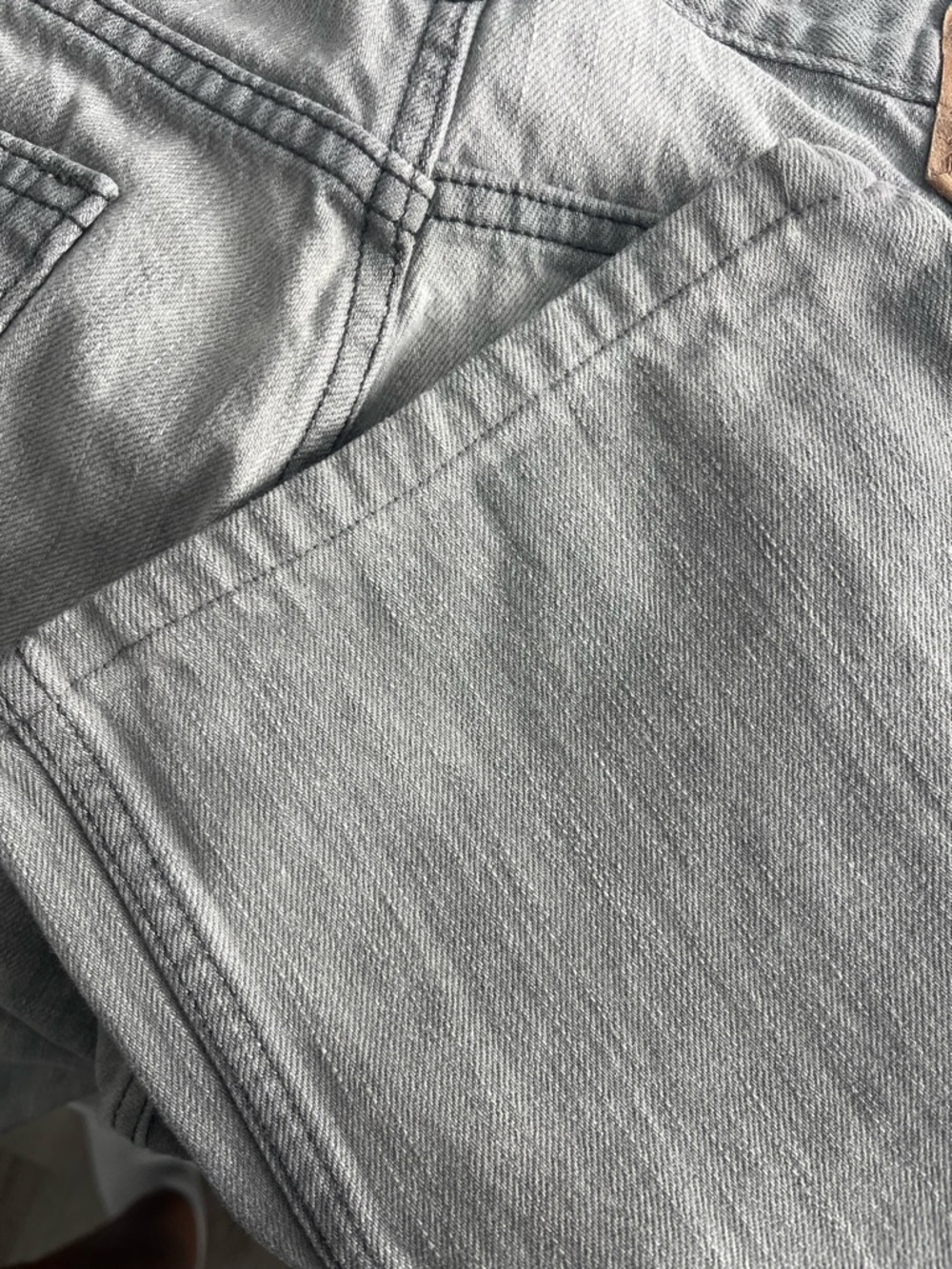 Levi's 514 Straight Men's Jeans - Light Gray Wash - Picture 6 of 6